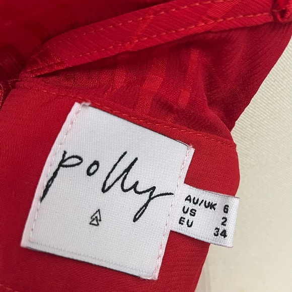 Princess Polly Red Layered Jumpsuit - Picture 3 of 5